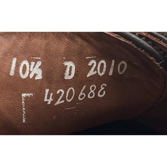 Allen Edmonds Lexington Oxford Brogue Cap-Toe Shoes Leather Dark Brown 10.5D - Picture 12 of 12